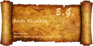 Bech Gizella névjegykártya