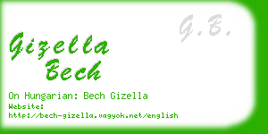 gizella bech business card